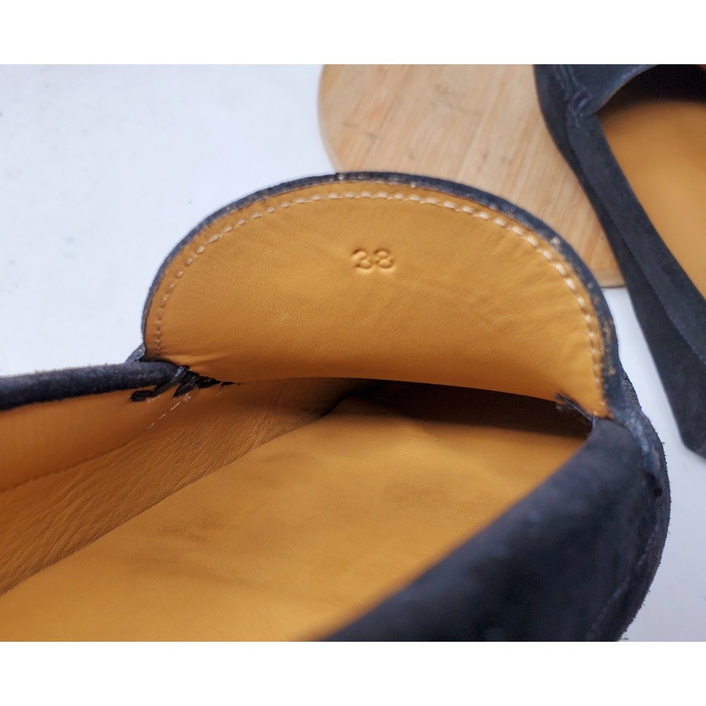 Oliver Cabell Loafer Women 38 Black Suede Slip On Driving Driver Minimalist Shoe - Picture 11 of 12